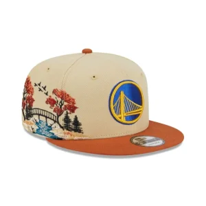 Best Golden State Warriors Fall Landscape 9FIFTY Snapback Hat - KTGCaps - Baseball caps for various teams, purchased online at a discount