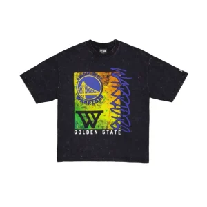 New Golden State Warriors Sport Classics Boxy Black TShirt - KTGCaps - Baseball caps for various teams, purchased online at a discount