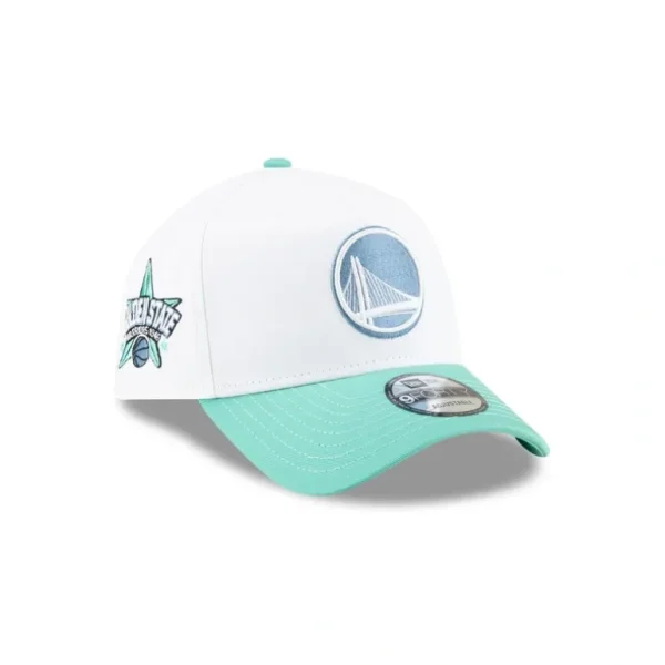 Shop Golden State Warriors Spring Colorway 9FORTY AFrame Snapback Hat - KTGCaps - Baseball caps for various teams, purchased online at a discount