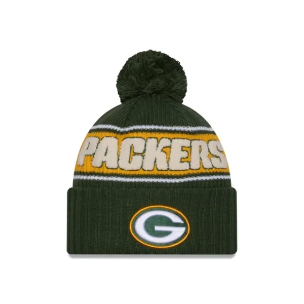 Hot Green Bay Packers 2024 Cold Weather Sport Pom Knit Hat - KTGCaps - Baseball caps for various teams, purchased online at a discount
