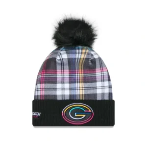 Shop Green Bay Packers 2024 Crucial Catch Womens Pom Knit Hat - KTGCaps - Baseball caps for various teams, purchased online at a discount