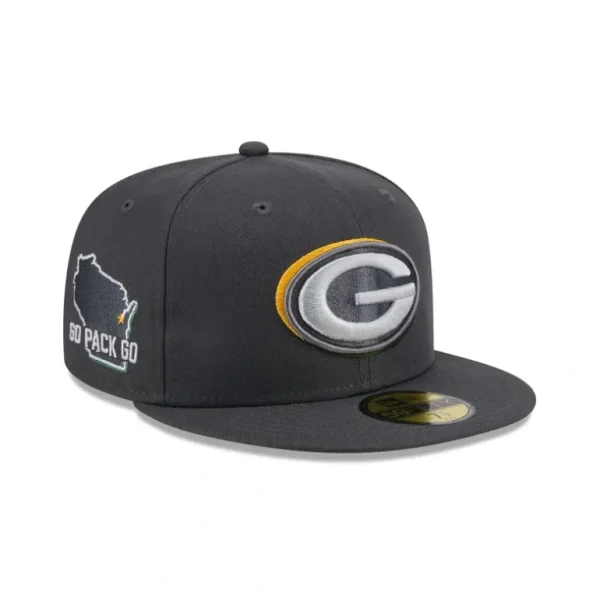 Shop Green Bay Packers 2024 Draft Gray 59FIFTY Fitted Hat - KTGCaps - Baseball caps for various teams, purchased online at a discount