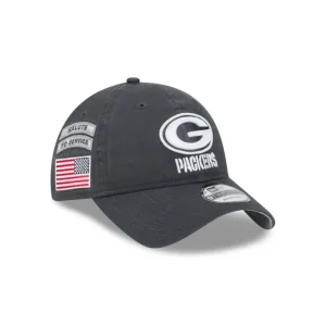 Best Sale Green Bay Packers 2024 Salute to Service 9TWENTY Adjustable Hat - KTGCaps - Baseball caps for various teams, purchased online at a discount