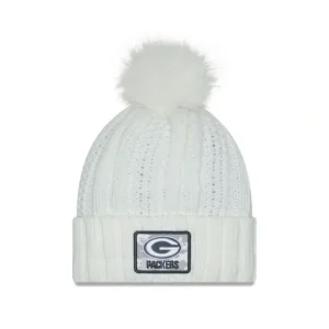 Sale Green Bay Packers 2024 Salute to Service Womens Pom Knit Hat - KTGCaps - Baseball caps for various teams, purchased online at a discount