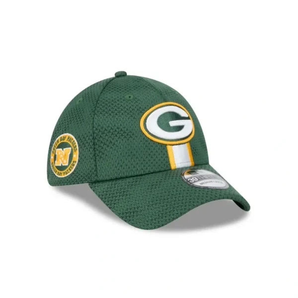 Shop Green Bay Packers 2024 Sideline 39THIRTY Stretch Fit Hat - KTGCaps - Baseball caps for various teams, purchased online at a discount