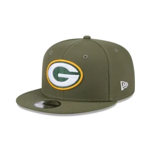 Online Green Bay Packers Olive 9FIFTY Snapback Hat - KTGCaps - Baseball caps for various teams, purchased online at a discount