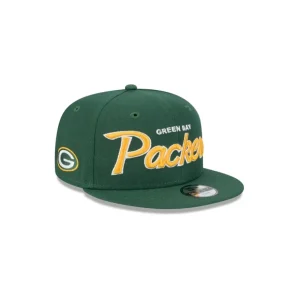 New Green Bay Packers Script Kids 9FIFTY Snapback Hat - KTGCaps - Baseball caps for various teams, purchased online at a discount