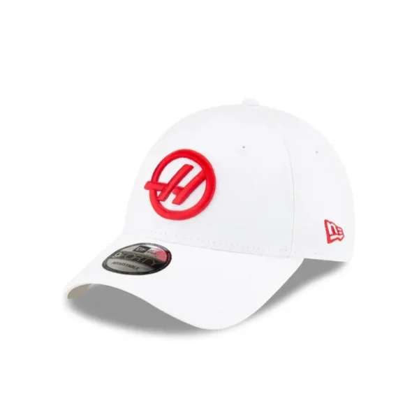 Outlet Haas F1 Team White 9FORTY Snapback Hat - KTGCaps - Baseball caps for various teams, purchased online at a discount