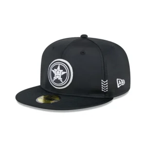 New Houston Astros 2024 Clubhouse Black 59FIFTY Fitted Hat - KTGCaps - Baseball caps for various teams, purchased online at a discount