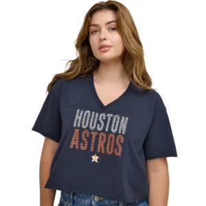Best Houston Astros Active Womens VNeck TShirt - KTGCaps - Baseball caps for various teams, purchased online at a discount