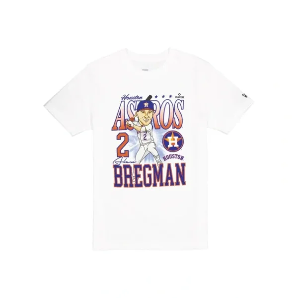 Online Houston Astros Alex Bregman Caricature TShirt - KTGCaps - Baseball caps for various teams, purchased online at a discount