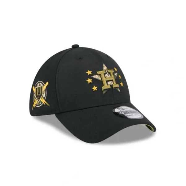 Shop Houston Astros Armed Forces Day 2024 39THIRTY Stretch Fit Hat - KTGCaps - Baseball caps for various teams, purchased online at a discount