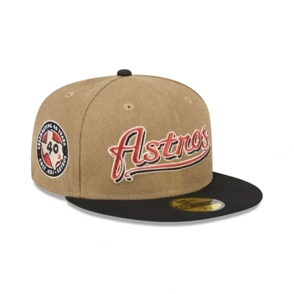 Online Houston Astros Canvas Crown 59FIFTY Fitted Hat - KTGCaps - Baseball caps for various teams, purchased online at a discount