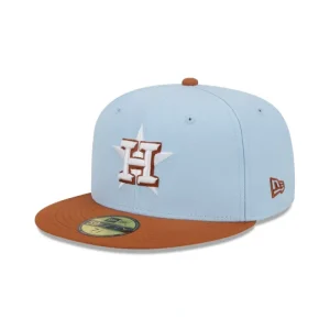 Hot Houston Astros Color Pack Glacial Blue 59FIFTY Fitted Hat - KTGCaps - Baseball caps for various teams, purchased online at a discount