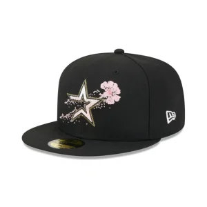 Shop Houston Astros Dotted Floral 59FIFTY Fitted Hat - KTGCaps - Baseball caps for various teams, purchased online at a discount