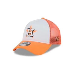 Store Houston Astros Hi Vis Doodle 9FORTY AFrame Trucker Hat - KTGCaps - Baseball caps for various teams, purchased online at a discount