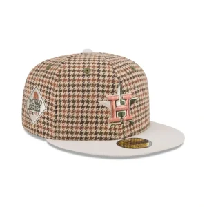 Online Houston Astros Houndstooth 59FIFTY Fitted Hat - KTGCaps - Baseball caps for various teams, purchased online at a discount