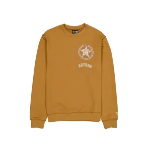 Online Houston Astros Light Bronze Logo Select Crewneck - KTGCaps - Baseball caps for various teams, purchased online at a discount