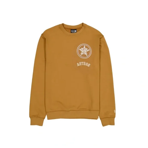 Online Houston Astros Light Bronze Logo Select Crewneck - KTGCaps - Baseball caps for various teams, purchased online at a discount