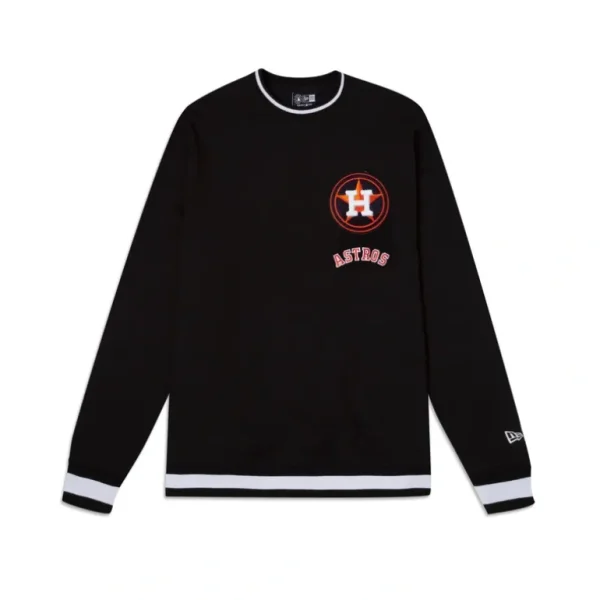 Outlet Houston Astros Logo Select Black Crewneck - KTGCaps - Baseball caps for various teams, purchased online at a discount