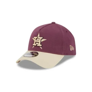 Store Houston Astros Moleskin Crown Maroon 9FORTY AFrame Snapback Hat - KTGCaps - Baseball caps for various teams, purchased online at a discount
