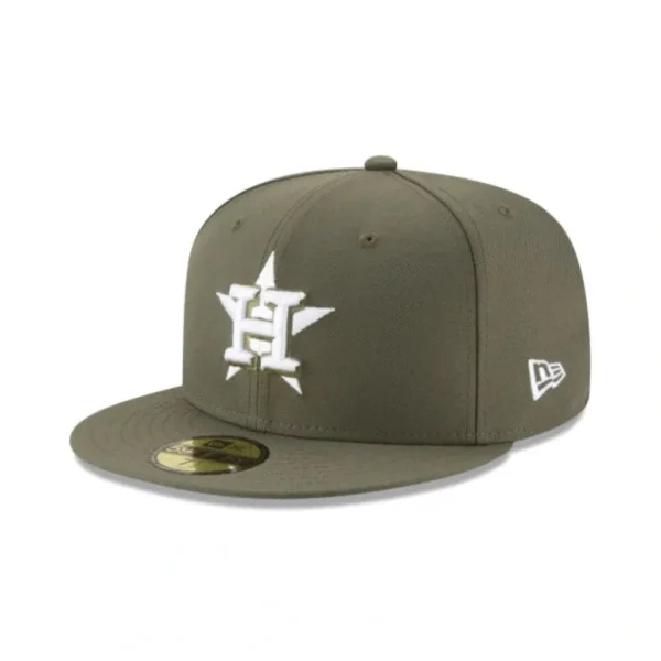 Sale Houston Astros Olive 59FIFTY Fitted Hat - KTGCaps - Baseball caps for various teams, purchased online at a discount