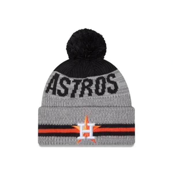 Shop Houston Astros Runner Pom Knit Hat - KTGCaps - Baseball caps for various teams, purchased online at a discount