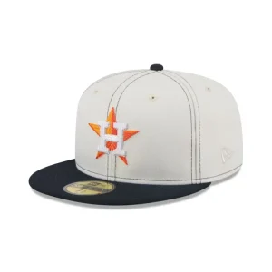 Outlet Houston Astros Sandy Linen 59FIFTY Fitted Hat - KTGCaps - Baseball caps for various teams, purchased online at a discount