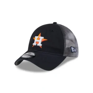 Hot Houston Astros Slick 9TWENTY Trucker Hat - KTGCaps - Baseball caps for various teams, purchased online at a discount
