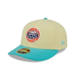 Online Houston Astros Soft Yellow Low Profile 59FIFTY Fitted Hat - KTGCaps - Baseball caps for various teams, purchased online at a discount