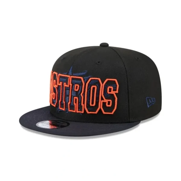 Outlet Houston Astros Splatter 9FIFTY Snapback Hat - KTGCaps - Baseball caps for various teams, purchased online at a discount