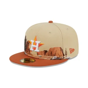 Sale Houston Astros Team Landscape 59FIFTY Fitted Hat - KTGCaps - Baseball caps for various teams, purchased online at a discount