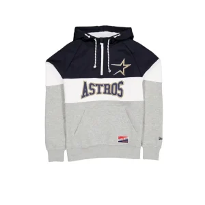 New Houston Astros Throwback Color Block Hoodie - KTGCaps - Baseball caps for various teams, purchased online at a discount