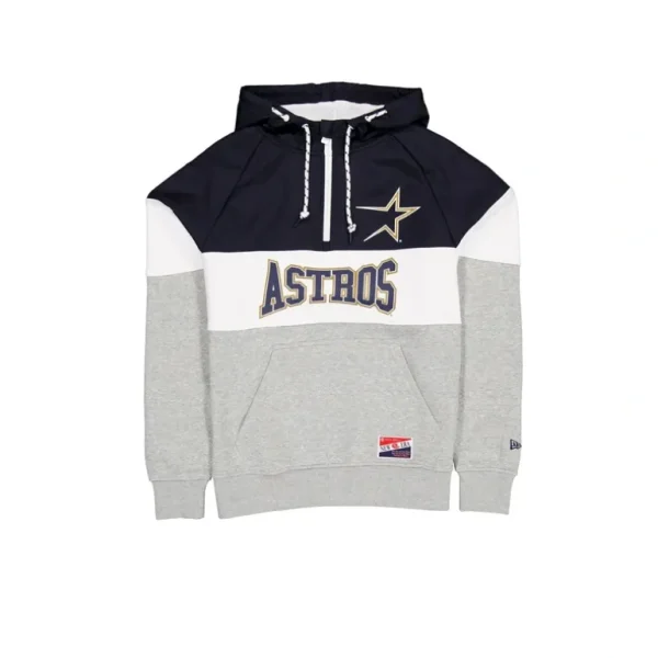New Houston Astros Throwback Color Block Hoodie - KTGCaps - Baseball caps for various teams, purchased online at a discount