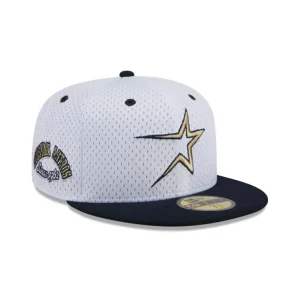 Best Houston Astros Throwback Mesh 59FIFTY Fitted Hat - KTGCaps - Baseball caps for various teams, purchased online at a discount
