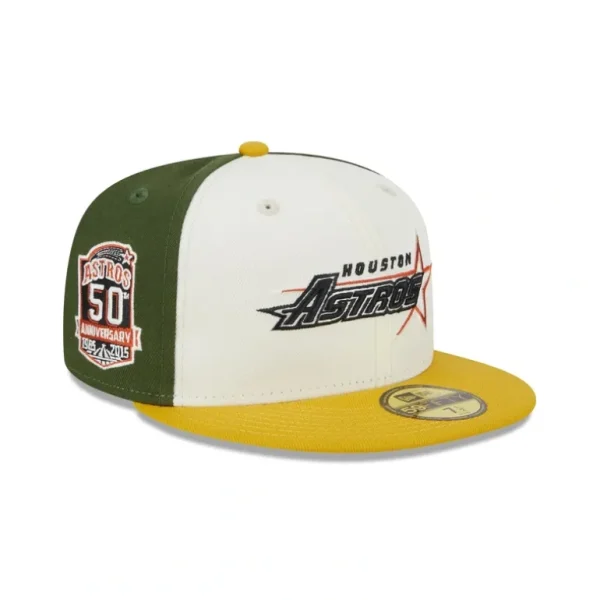 Shop Houston Astros Two Tone Honey 59FIFTY Fitted Hat - KTGCaps - Baseball caps for various teams, purchased online at a discount