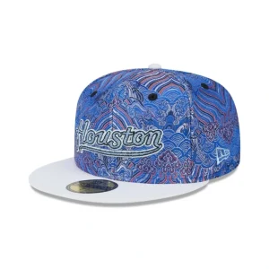 Store Houston Astros Wave Fill 59FIFTY Fitted Hat - KTGCaps - Baseball caps for various teams, purchased online at a discount