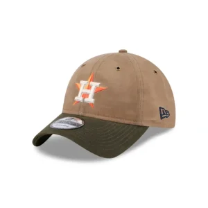 Best Houston Astros Wax Canvas 9TWENTY Adjustable Hat - KTGCaps - Baseball caps for various teams, purchased online at a discount