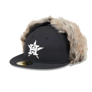 Shop Houston Astros Winter Dog Ear Retro Crown 59FIFTY Fitted Hat - KTGCaps - Baseball caps for various teams, purchased online at a discount