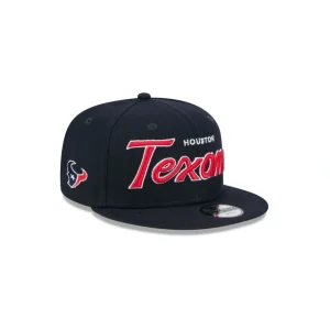Best Houston Texans Script Kids 9FIFTY Snapback Hat - KTGCaps - Baseball caps for various teams, purchased online at a discount