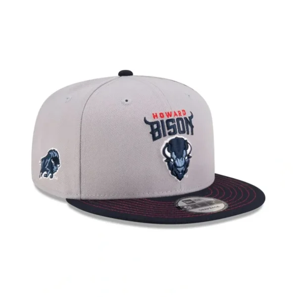 Online Howard Bison Gray 9FIFTY Snapback Hat - KTGCaps - Baseball caps for various teams, purchased online at a discount