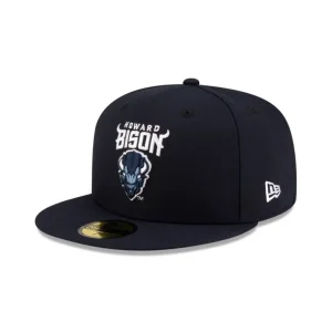 New Howard Bison Navy 59FIFTY Fitted Hat - KTGCaps - Baseball caps for various teams, purchased online at a discount