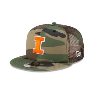 New Illinois Fighting Illini Camo 9FIFTY Trucker Hat - KTGCaps - Baseball caps for various teams, purchased online at a discount