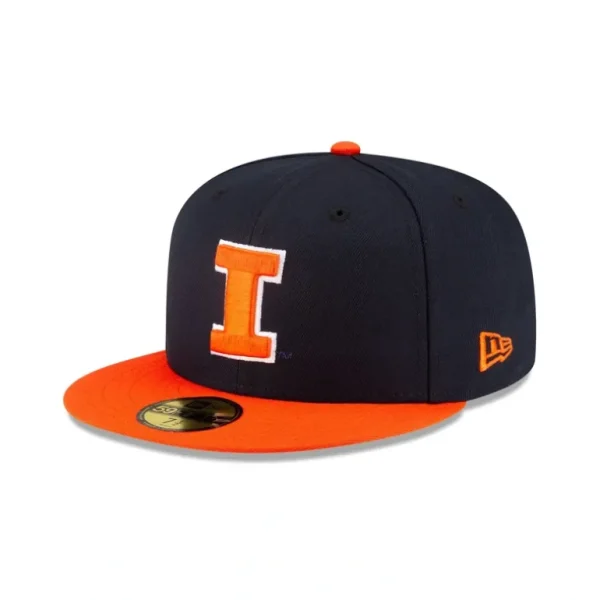 Best Sale Illinois Fighting Illini 59FIFTY Fitted Hat - KTGCaps - Baseball caps for various teams, purchased online at a discount