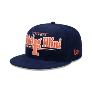 Best Illinois Fighting Illini Throwback Display 9FIFTY Snapback Hat - KTGCaps - Baseball caps for various teams, purchased online at a discount