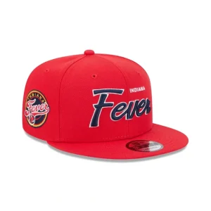 Hot Indiana Fever Script 9FIFTY Snapback Hat - KTGCaps - Baseball caps for various teams, purchased online at a discount