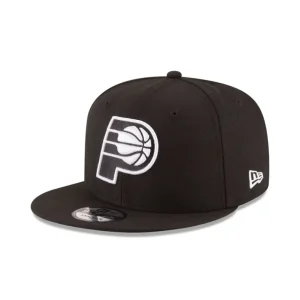 Online Indiana Pacers Basic Black amp White 9FIFTY Snapback Hat - KTGCaps - Baseball caps for various teams, purchased online at a discount