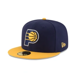 Outlet Indiana Pacers 2Tone 59FIFTY Fitted Hat - KTGCaps - Baseball caps for various teams, purchased online at a discount