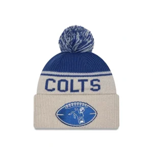 Store Indianapolis Colts 2024 Cold Weather Historic Pom Knit Hat - KTGCaps - Baseball caps for various teams, purchased online at a discount