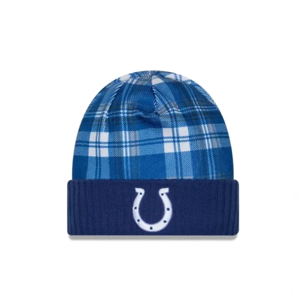 New Indianapolis Colts 2024 Cold Weather Statement Knit Beanie - KTGCaps - Baseball caps for various teams, purchased online at a discount